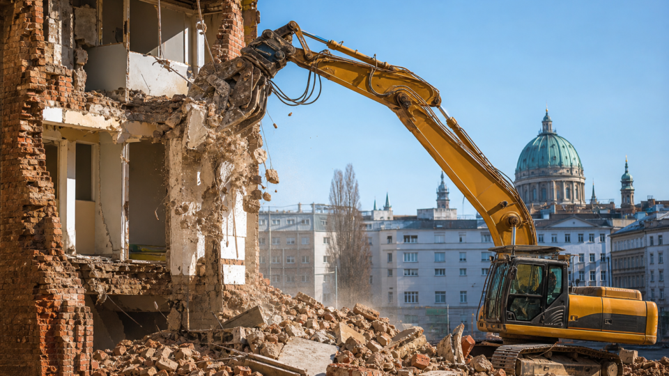 Titelbild zu „Abbrucharbeiten in Wien: Ablauf, Genehmigungen und Kosten im Überblick“